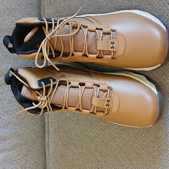 New Under Armour GS Stellar G2 6" Tan Brown Boots, Size 6 Youth - Picture 3 of 10